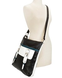 Cesca Oversized Hobo Handbag With Multiple Pockets And Detachable Shoulder Strap Black