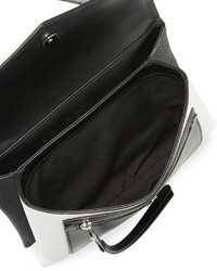 Givenchy Duetto Leather Crossbody Bag Blackwhite