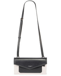 Givenchy Duetto Leather Crossbody Bag Blackwhite