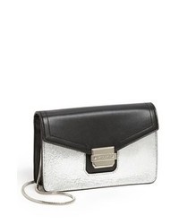 Milly Colby Mini Leather Crossbody Bag Black