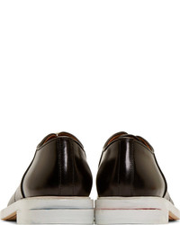 Band Of Outsiders Black White Leather Derby Shoes