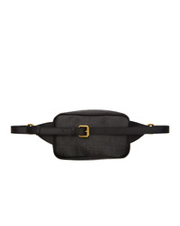 Versace Black 90s Vintage Logo Belt Bag
