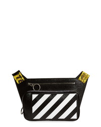 Off-White Diagonal Leather Belt Bag