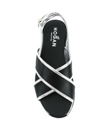 Hogan Platform Slingback Sandals