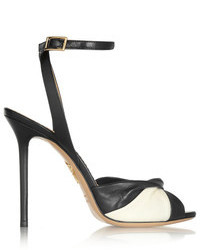 Charlotte Olympia Do The Twist Two Tone Leather Sandals