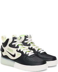Nike Black Air Force 1 Mid React Sneakers