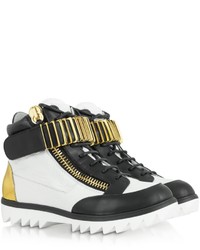 Giuseppe Zanotti Black And White High Top Sneaker