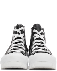 Converse Black Leather Chuck Taylor Lugged Hi Sneakers