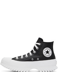 Converse Black Leather Sneakers
