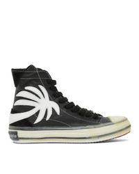 Palm Angels Black Palm Vulcanized High Top Sneakers