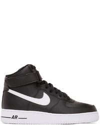 Nike Black White Air Force 1 High 07 Sneakers