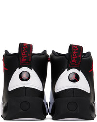NIKE JORDAN Black White Jumpman Pro Sneakers