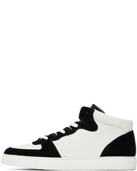 Emporio Armani Black White Perforated Sneakers