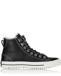 Converse Chuck Taylor All Star City Hiker Shearling Lined Leather High Top Sneakers