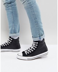 Converse Chuck Taylor Street Sneaker Boots In Black 157496c001