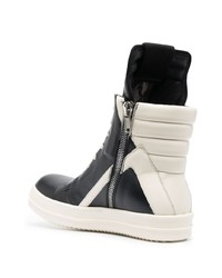 Rick Owens Geobasket High Top Lace Up Sneakers