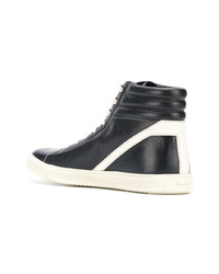 Rick Owens Hi Top Lace Up Sneakers