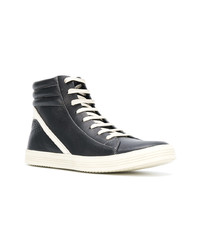 Rick Owens Hi Top Lace Up Sneakers