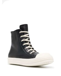 Rick Owens High Top Lace Up Sneakers