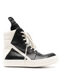 Rick Owens Over Sized Tongue Hi Top Trainers