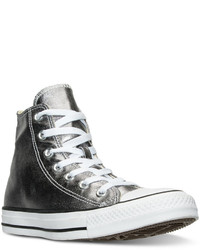 Converse Unisex Chuck Taylor Hi Metallic Leather Casual Sneakers From Finish Line
