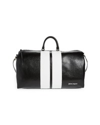Palm Angels Classic Track Leather Travel Bag In Black White At Nordstrom