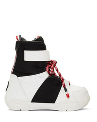 Moncler Grenoble Black And White Norah Boots