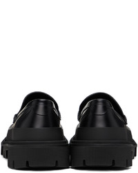 Dolce & Gabbana Black Hi Trekking Loafers
