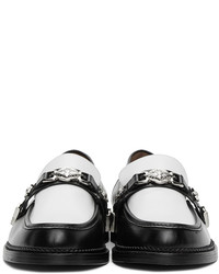 Toga Virilis Black White Leather Loafers