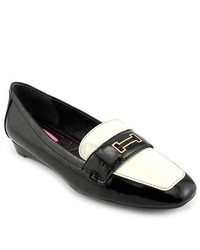 Isaac Mizrahi Olivia Black Patent Leather Loafers Shoes