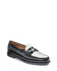 G.H. Bass & Co. Larson Leather Penny Loafer In Blackwhite At Nordstrom