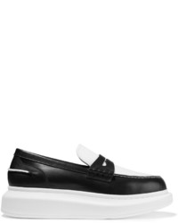 Alexander McQueen Two Tone Leather Loafers