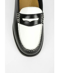 bass two tone loafers