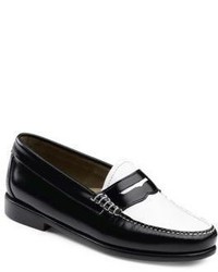 G.H. Bass Whitney Contrast Vamp Leather Penny Loafers