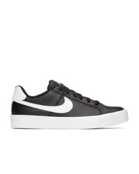 Nike Black And White Court Royale Ac Sneakers
