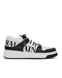 Balmain Black And White Kane Sneakers