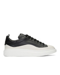 Officine Creative Black And White Krace 8 Sneakers