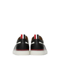 Thom Browne Black And White Longwing Brogue Sneakers