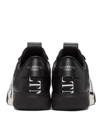 Valentino Garavani Black And White Vl7n Low Top Sneakers