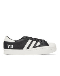 Y-3 Black And White Yohji Star Sneakers