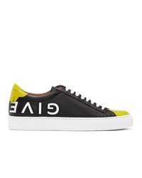 Givenchy Black And Yellow Reverse Logo Urban Street Sneakers
