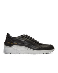 Woman by Common Projects Black Cross Trainer Sneakers