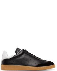 Isabel Marant Black Leather Bryce Low Sneakers