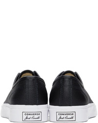 Converse Black Leather Jack Purcell Ox Sneakers