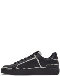 Balmain Black White B Court Sneakers