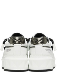 Valentino Garavani Black White One Stud Sneakers
