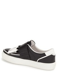 Tod's Fringe Sneaker Size 8us 38eu Black