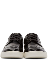 Paul Smith Jeans Black Leather Harkin Low Top Sneakers