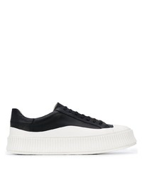 Jil Sander Lace Up Leather Sneakers