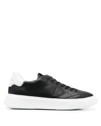 Philippe Model Paris Logo Patch Leather Sneakers